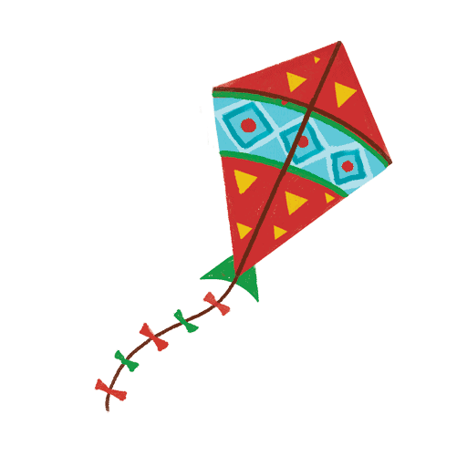 A kite flying