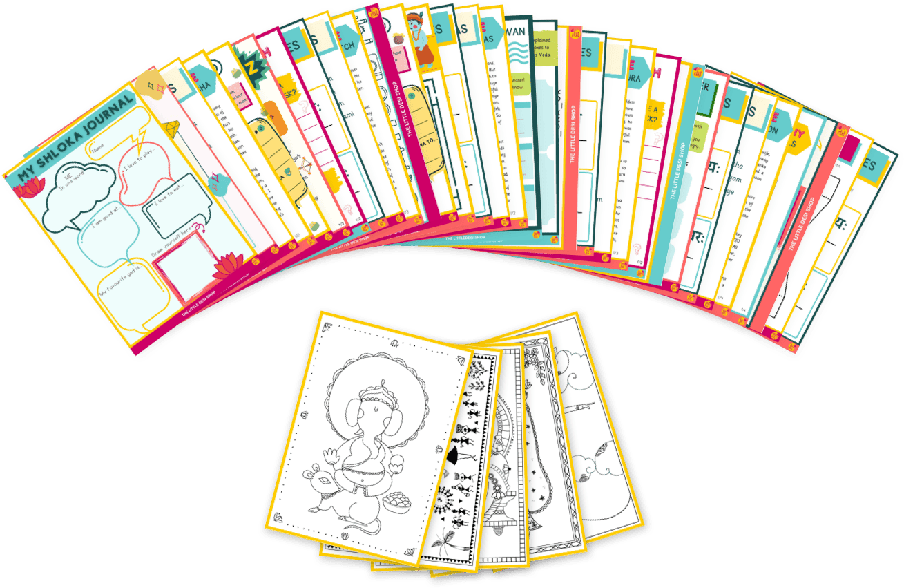 The full stack of printables you get with the course